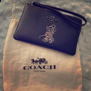 Coach Mickey Mouse Wristlet